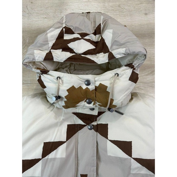 Polo Ralph Lauren Women M Aztec Coat Southwestern Puffer Navajo Tan $498 - Picture 4 of 8